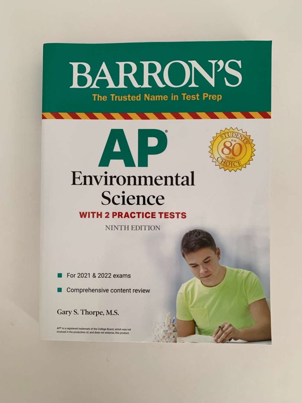NEW Barron's AP Environmental Science Test Prep Book Ninth Edition Study Guide